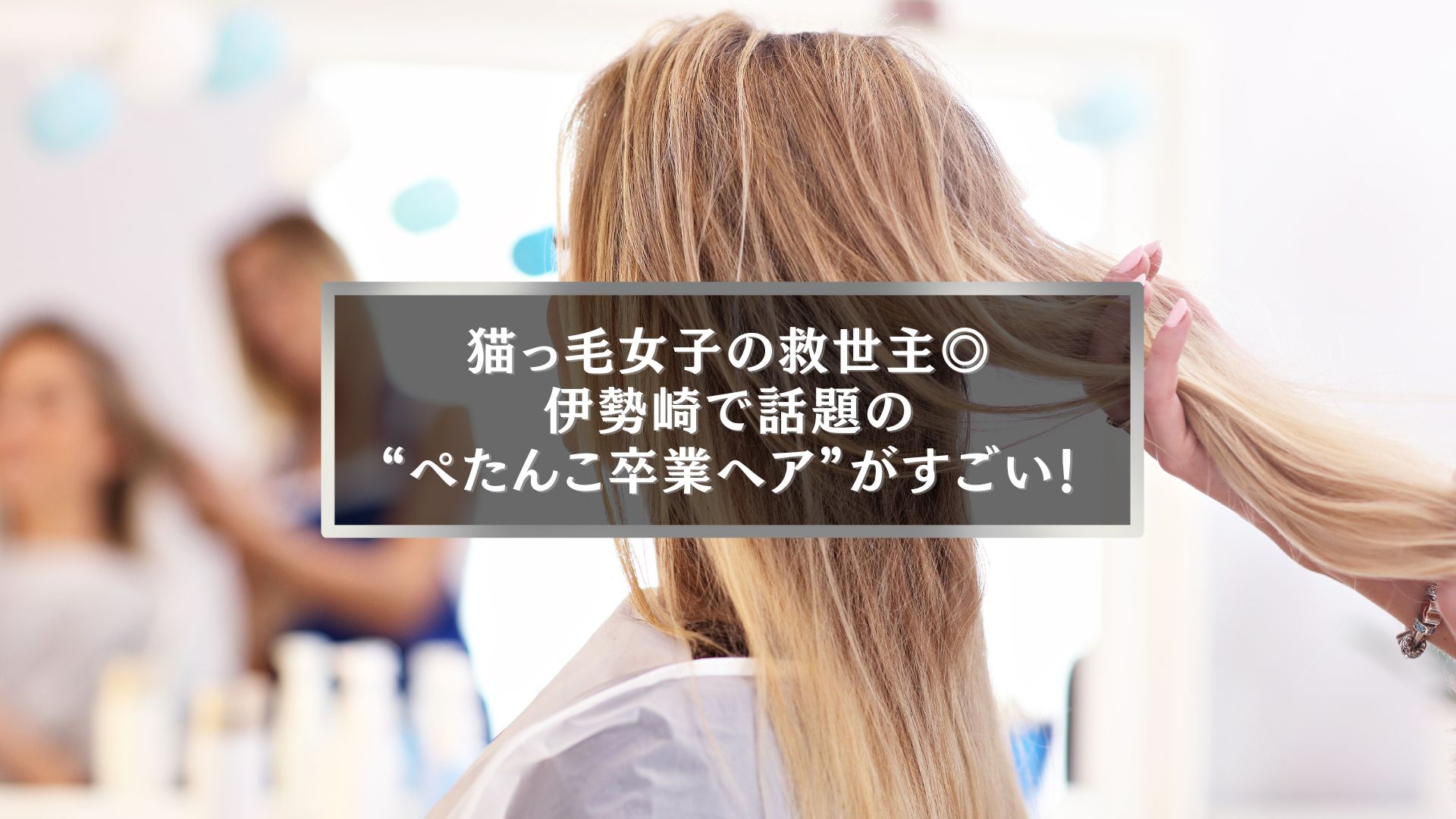 伊勢崎で猫っ毛のボリュームを増やす方法を紹介する美容室記事のアイキャッチ画像
