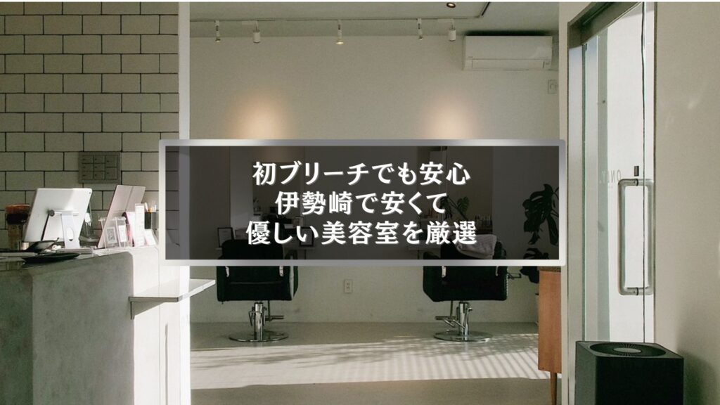 伊勢崎で初めてのブリーチでも安心できる安くて優しい美容室の内観写真