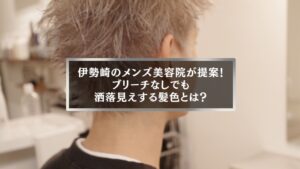 伊勢崎のメンズ美容院が提案する、ブリーチなしでも洒落見えする髪色の仕上がり例