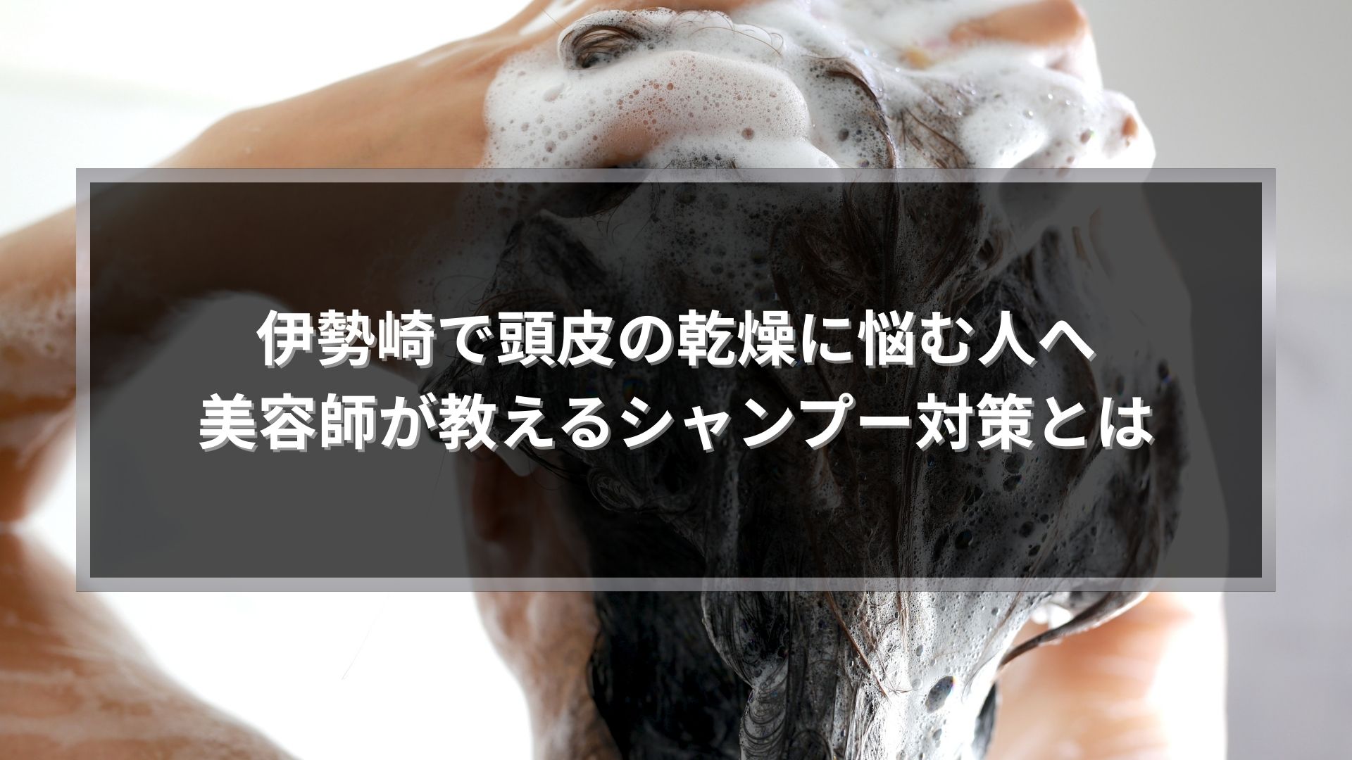 伊勢崎で頭皮の乾燥に悩む人へ美容師が教えるシャンプー対策を解説する記事のアイキャッチ画像