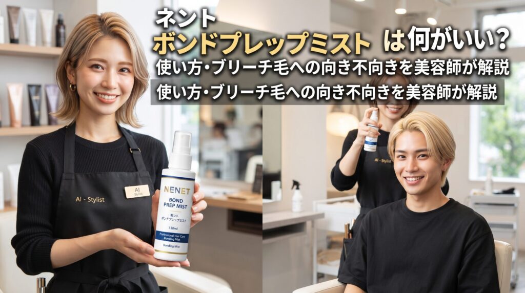 ネント ボンドプレップミストの使い方やブリーチ毛への向き不向きを美容師が解説する伊勢崎の美容室ONLY.